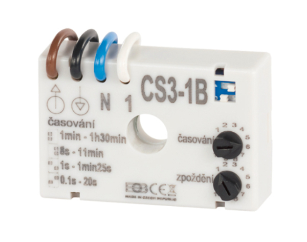 Timer til forsinket ventilator ELEKTROBOCK CS3-1B, 230V, 1s-90min