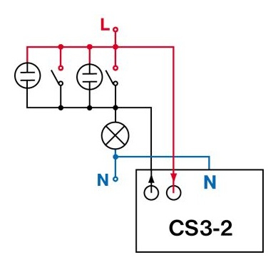 Timer til trappeopgange ELEKTROBOCK CS3-2 uden blokering