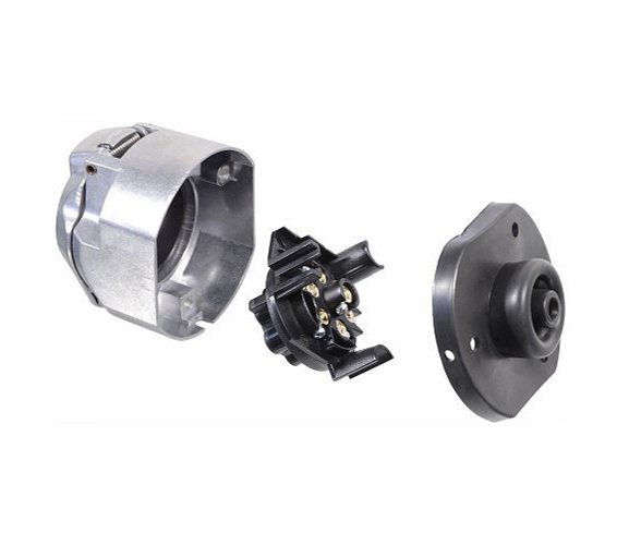 7-pin towbar socket COMPASS 07451 Alu