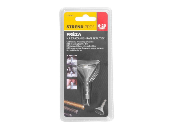 Facetskærer 6-20mm STREND PRO 2250703 - Skruekantsfræser, 1/4" sekskant, 25.5 x 50.4 mm