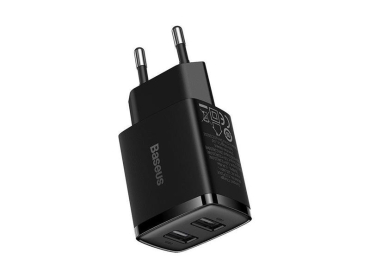 Adapter USB BASESUS Compact Black 2xUSB
