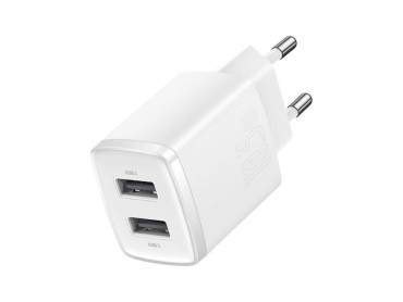 Adapter USB BASESUS Compact White 2xUSB