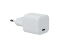 USB-C Adapter SOLIGHT DC76 20W PD GaN Hurtigoplader, indgang: AC 110-240V, 0,5A, 50-60Hz, udgang: USB-C 5V3A, 9V2.22A, 12V1.67A, hvid