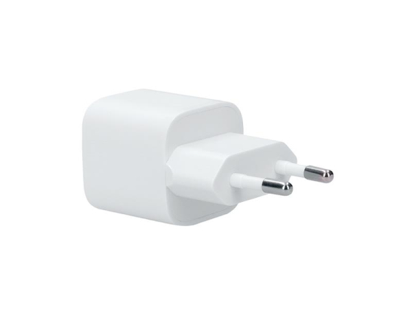 USB-C Adapter SOLIGHT DC76 20W PD GaN Hurtigoplader, indgang: AC 110-240V, 0,5A, 50-60Hz, udgang: USB-C 5V3A, 9V2.22A, 12V1.67A, hvid
