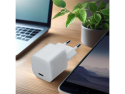 USB-C Adapter SOLIGHT DC76 20W PD GaN Hurtigoplader, indgang: AC 110-240V, 0,5A, 50-60Hz, udgang: USB-C 5V3A, 9V2.22A, 12V1.67A, hvid