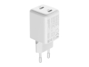 USB Adapter YENKEE YAC G35D Volt med 35W GaN Teknologi og Dobbelt USB-C Udgang