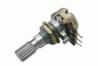 Potentiometer 5K mono lineært, 6 mm aksel (TIPA)