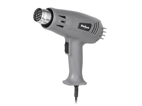 Varmepistol 1600 W REBEL RB-1098 med justerbar temperatur og ergonomisk design