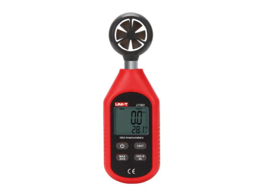 Anemometer UNI-T UT363 håndholdt med vindhastighed og temperaturmåling