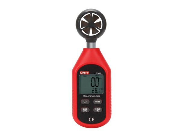 Anemometer UNI-T UT363 håndholdt med vindhastighed og temperaturmåling
