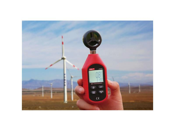 Anemometer UNI-T UT363 håndholdt med vindhastighed og temperaturmåling
