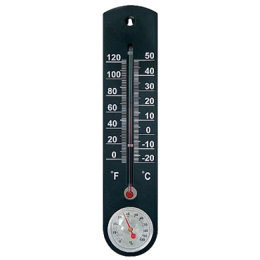Termometer med hygrometer STREND PRO 221968 til vindue, udendørs i plast, -20 til +50 °C