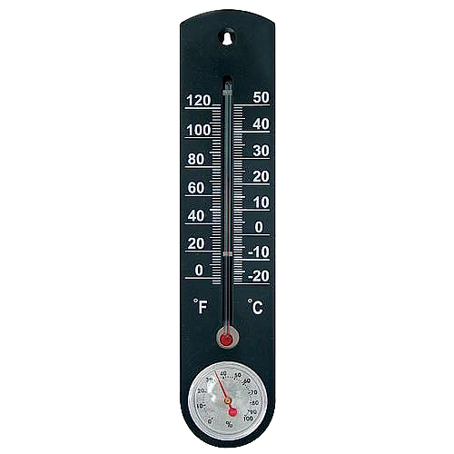 Termometer med hygrometer STREND PRO 221968 til vindue, udendørs i plast, -20 til +50 °C