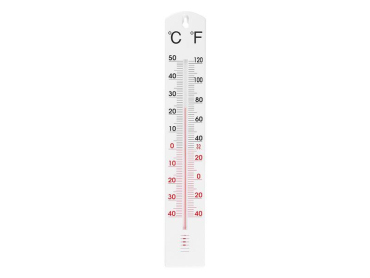 Termometer til vindue STREND PRO 221969, udendørs med plastbase, måler temperatur fra -30°C til 50°C, 400mm