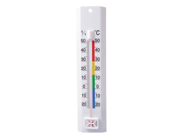 Vinduestermometer TECHNO LINE WA1040 - indendørs/udendørs, temperaturvisning i °C, plast, mål: 210 x 15 x 50 mm