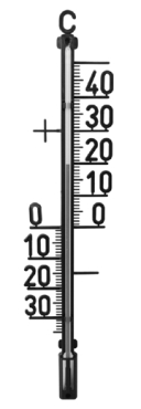 Vinduestermometer TECHNO LINE WA1055 - Indendørs og udendørs termometer, temperaturvisning i °C, dimensioner: 380 x 20 x 92 mm, materiale: plastik