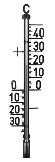 Vinduestermometer TECHNO LINE WA1055 - Indendørs og udendørs termometer, temperaturvisning i °C, dimensioner: 380 x 20 x 92 mm, materiale: plastik