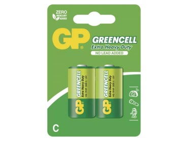 Zinkkloridbatteri C (R14) GP Greencell 2 stk/blister 1,5V