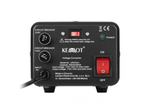 KEMOT URZ3421 400 W / 500 VA Voltage Converter