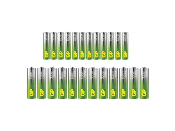 AA / AAA alkaline batteries GP Super 24pcs + LED chain