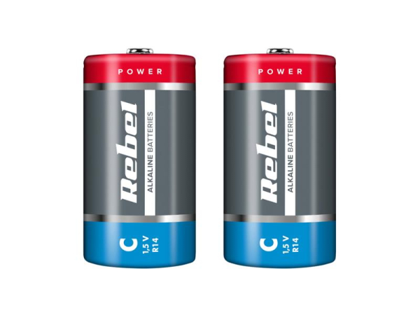 Battery C (R14) alkaline REBEL Alkaline 2pcs / shrink BAT0063