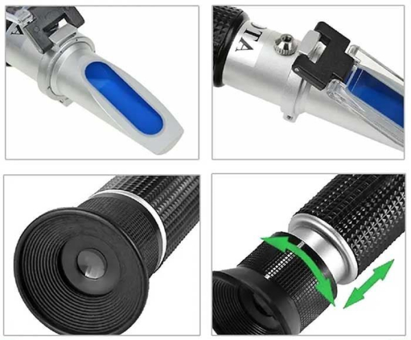 ATC optical refractometer for measuring honey