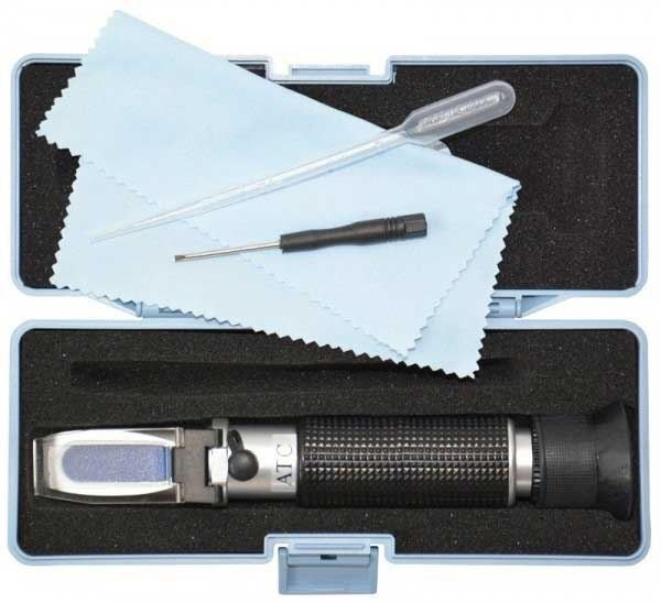 Optical refractometer ATC 0-80% VOL for measuring alcohol content