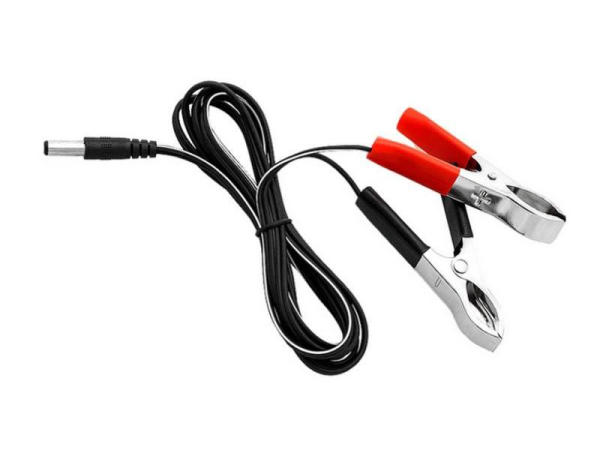 DC plug with alligator clips LX3326