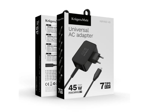 Adapter for laptops KRUGER & MATZ KM1450-45 universal
