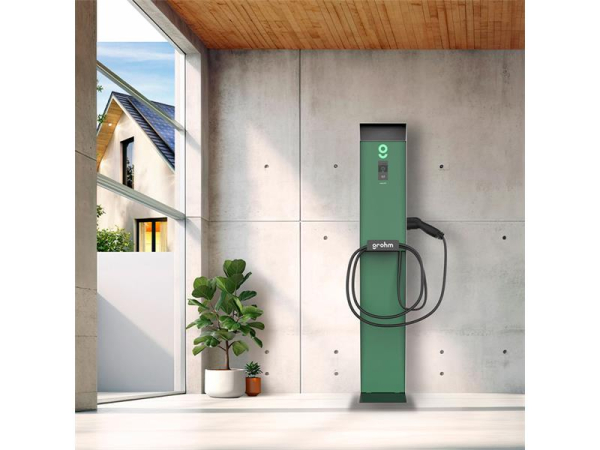 Floor-mounted metal cabinet GZ02 for Grohm wallbox