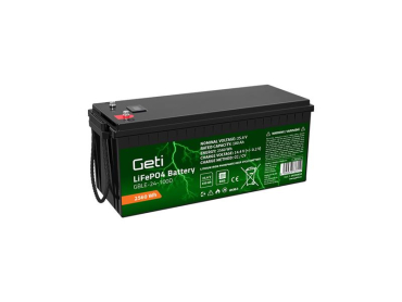 Battery LiFePO4 25.6V 100Ah GETI GBLE-24-100D display