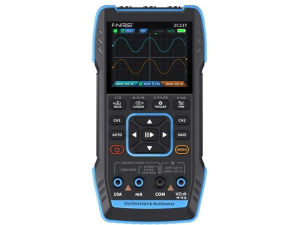 Oscilloscope, function generator and multimeter FNIRSI 2C23T, 10MHz