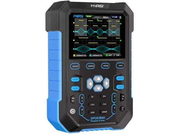 Oscilloscope and signal generator FNIRSI DPOX180H.