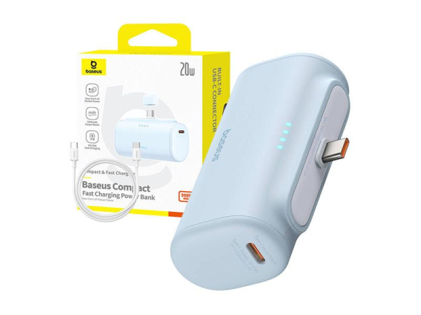 PowerBank BASEUS Compact USB-C 5000mAh Blue