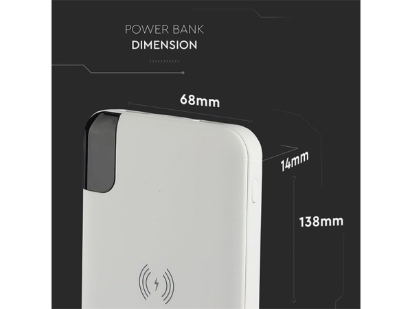PowerBank V-TAC VT-3509 8000mAh 3in1