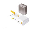 Travel adapter VOLTME Vito Go EzTravel White for use in EU/US/UK/AU