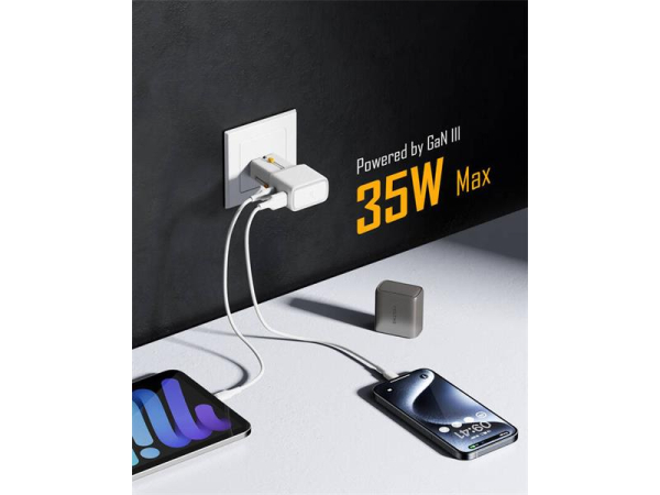 Travel adapter VOLTME Vito Go EzTravel White for use in EU/US/UK/AU