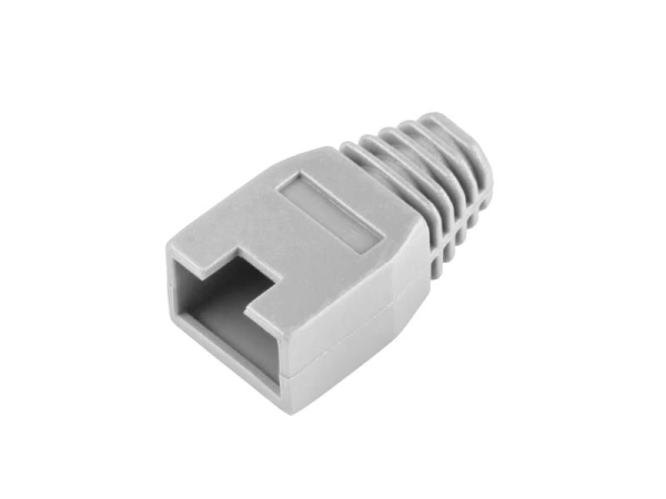 Rubber housing for RJ45 connector grey