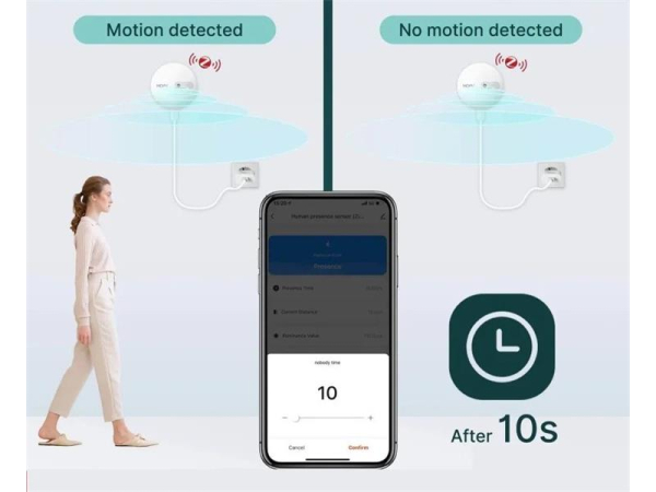 Smart human presence sensor MOES ZSS-LP-HP02 ZigBee Tuya