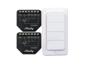 Set of 2 Blind/curtain WiFi controllers SHELLY Shutter + BLU RC Button 4