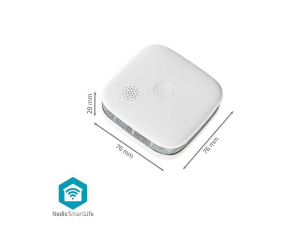 Smart smoke detector NEDIS WIFIDS21WT WiFi Tuya