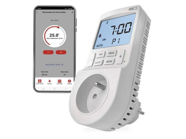 EMOS smart thermostat for socket with 2-in-1 digital timer function with WiFi