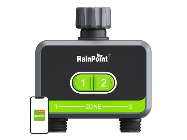 Dual-zone irrigation controller RAINPOINT HTV210B Bluetooth