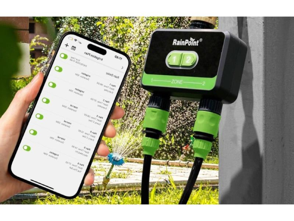 Dual-zone irrigation controller RAINPOINT HTV210B Bluetooth