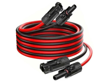 Solar cable 4mm2, red+black with MC4 connectors, extension 2m