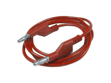 Connecting cable 1mm2 / 1m with bananas red HADEX N530A
