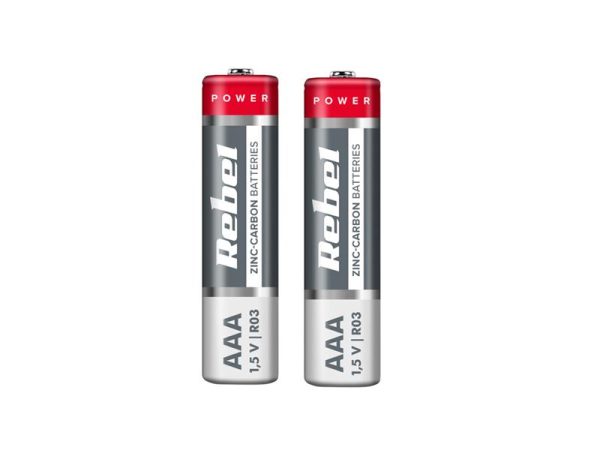 Battery AAA (R03) Zn-Cl REBEL 2pcs / shrink BAT0080