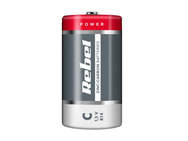 Battery C (R14) Zn-Cl REBEL 2pcs / shrink BAT0083