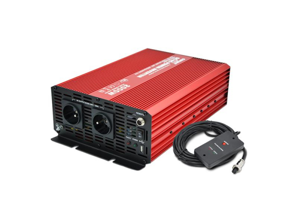 Power inverter CARSPA P2000 12V/230V 2000W pure sine wave