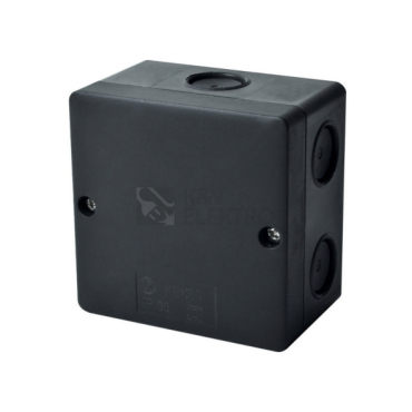 Surface box KOPOS KSK 80_FA 81x81x34mm protection IP66 black